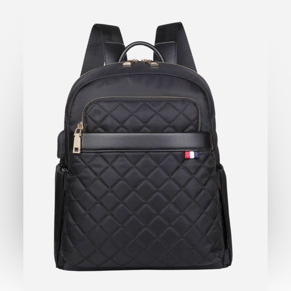 Nordace Ellie Mini Quilted Black Backpack